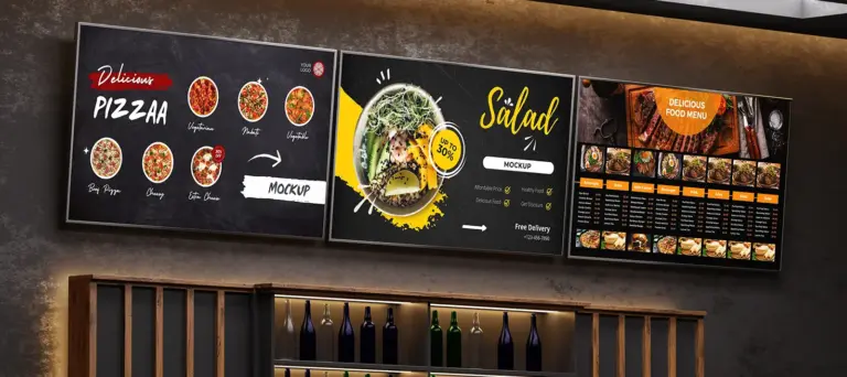 Restaurant TV menu design